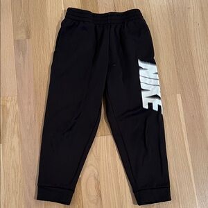 Nike Kids Black thermafit joggers